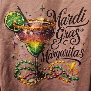Mardi Gras Margaritas Graphic Tee